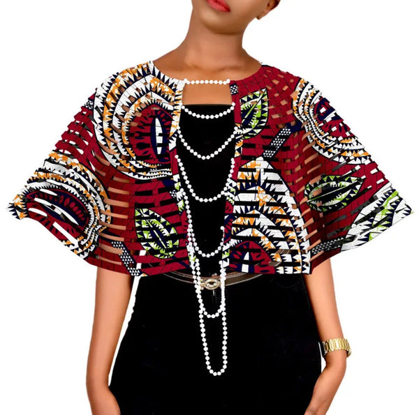 Zainab African Print Shoulder Necklace (ON SALE) Shoulder necklace - Leone  Culture