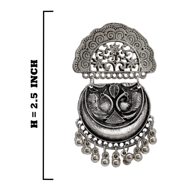 Chandbali Beaded Tassel Earrings earrings - Leone Culture