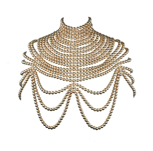 Pear body shawl shoulder necklaces - Leone Culture