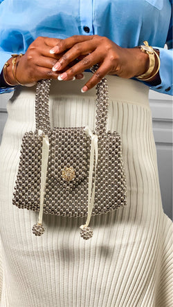 Pearl Silvery Bag Crossbody bags - Leone Culture