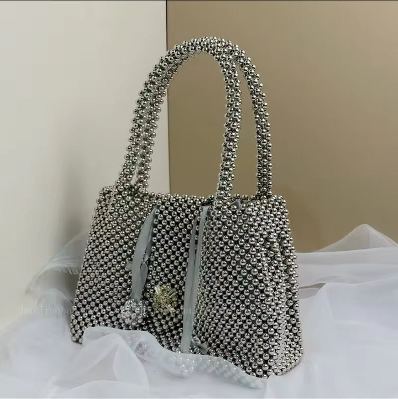 Pearl Silvery Bag Crossbody bags - Leone Culture