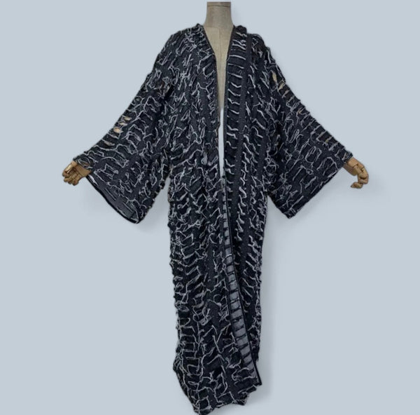 Sarah denim kimono Dress - Leone Culture