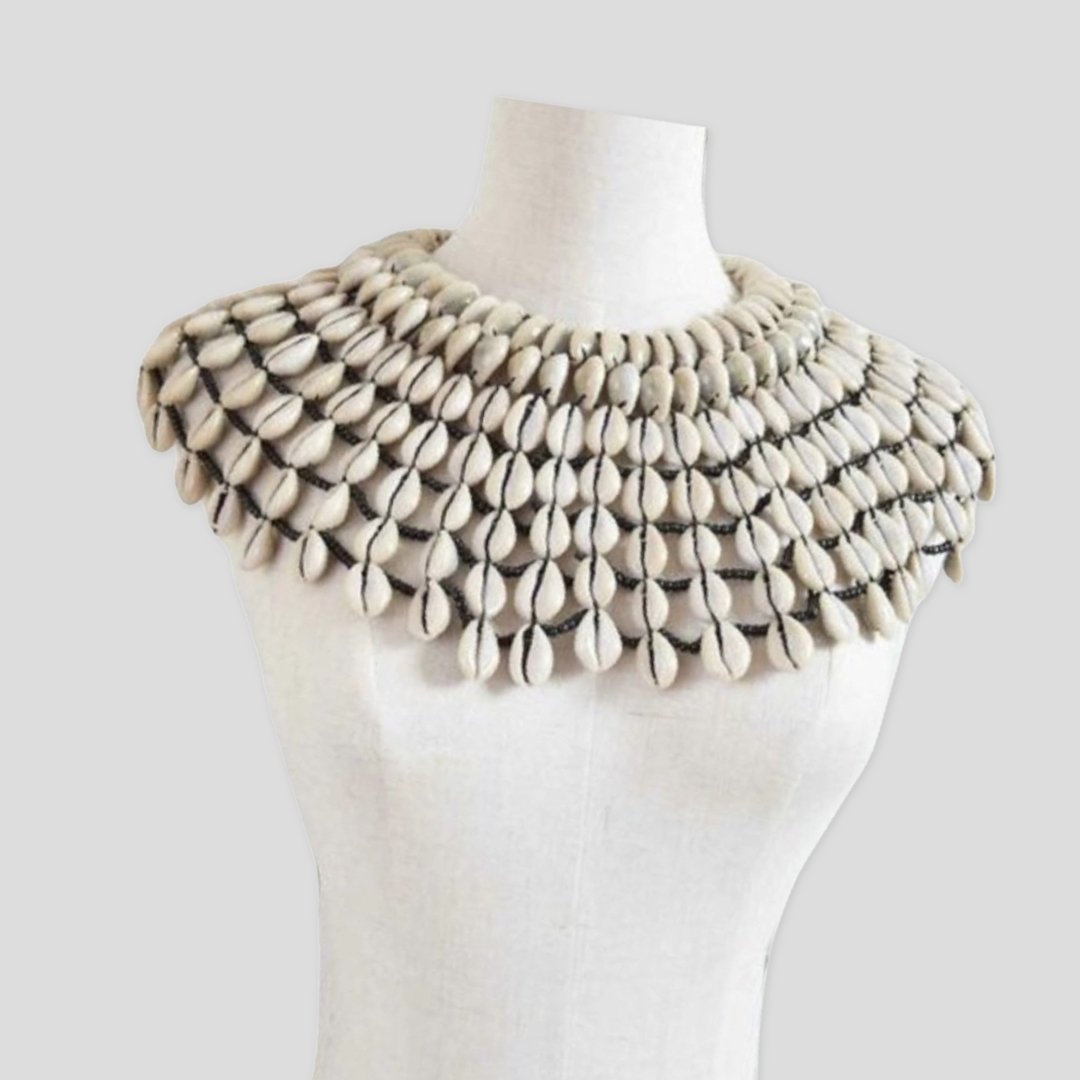 Handmade African Wax Fabric Web Collar Necklace | Ndashasfashions4u
