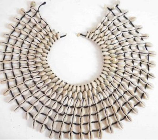 African Cowrie Collar Necklace Necklace - Leone Culture
