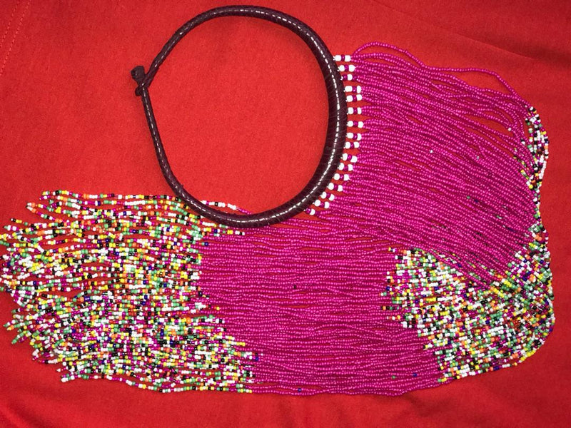 African Multi strands Necklace Necklace - Leone Culture