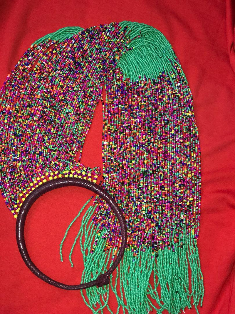 African Multi strands Necklace Necklace - Leone Culture