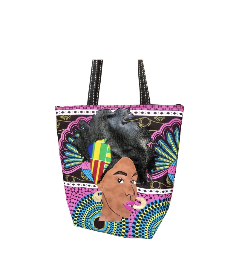 Afro Woman Shoulder Bag Crossbody bags - Leone Culture
