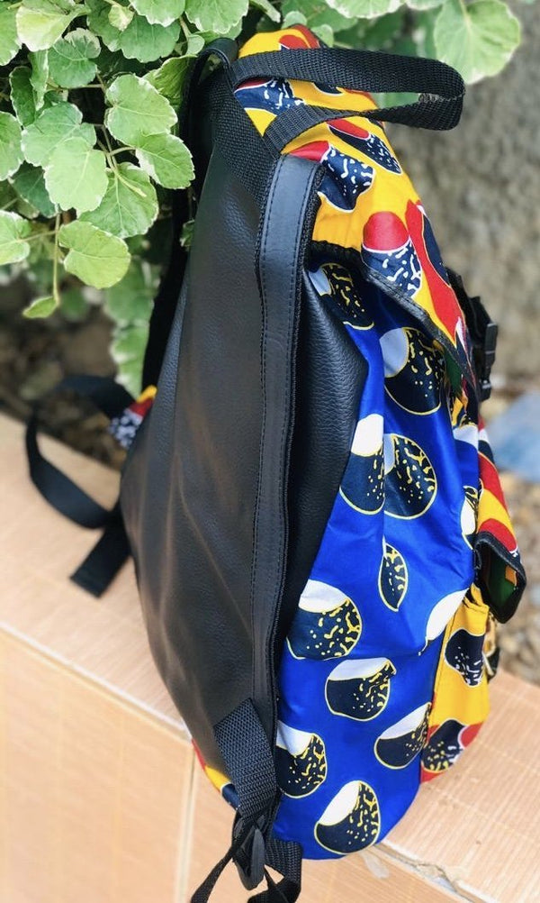 Al African Print Backpack Backpacks - Leone Culture