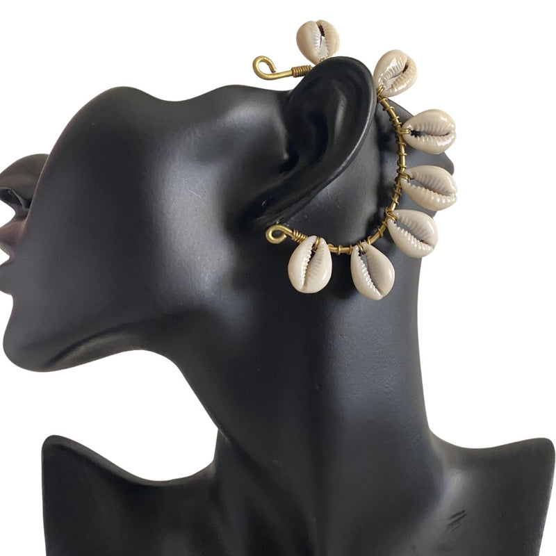 Cowrie Shell Earring earrings - Leone Culture
