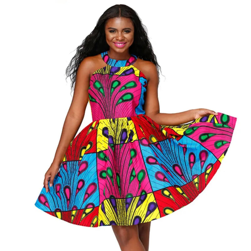 Dija African Print Dress - Leone Culture