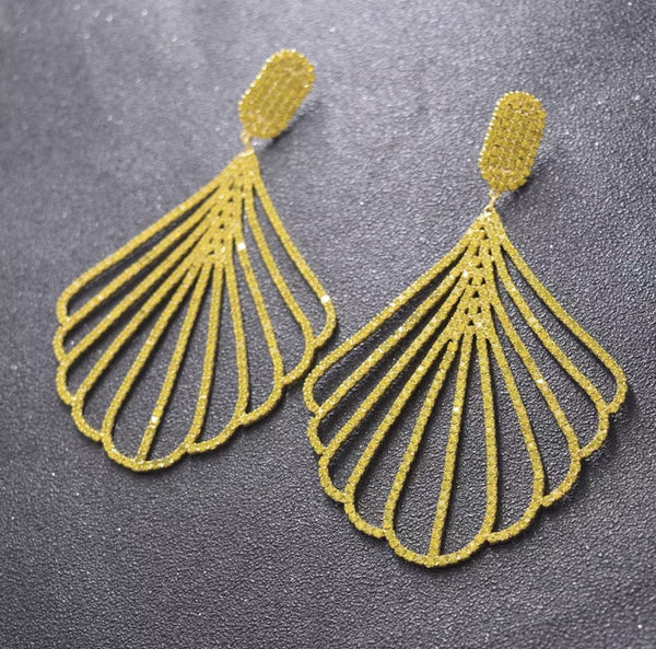 Exquisite ginkgo leaf dangle earrings Earring - Leone Culture