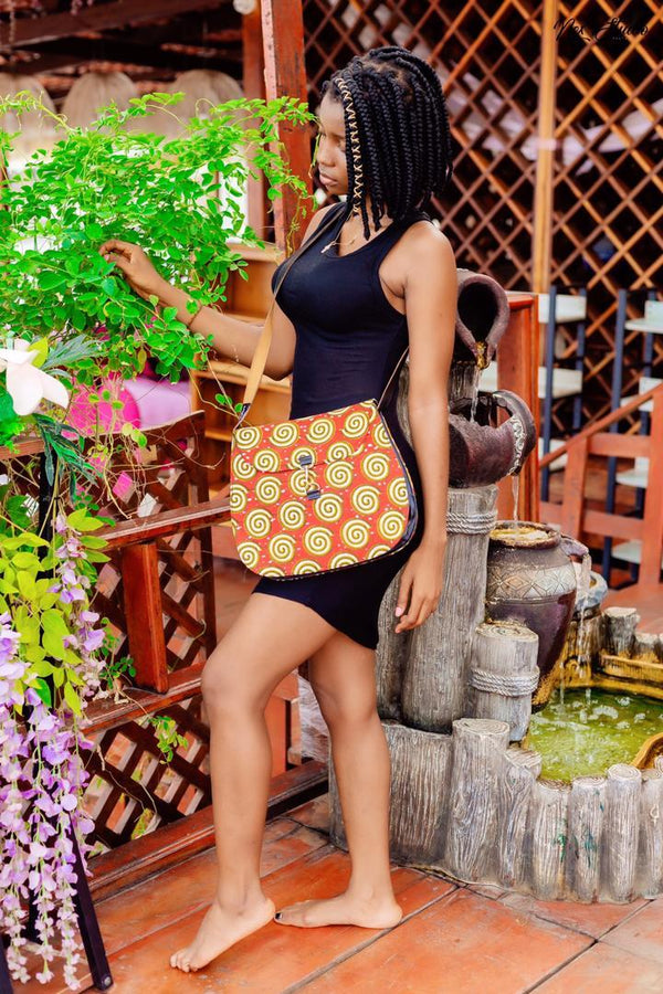 Fatima African Print Shoulder Bag Crossbody bags - Leone Culture