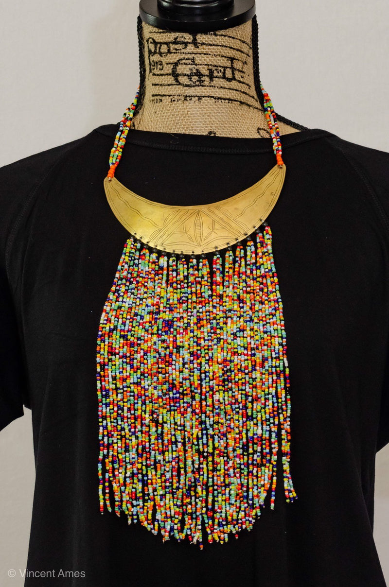 Handmade African Beaded Necklace Necklace - Leone Culture