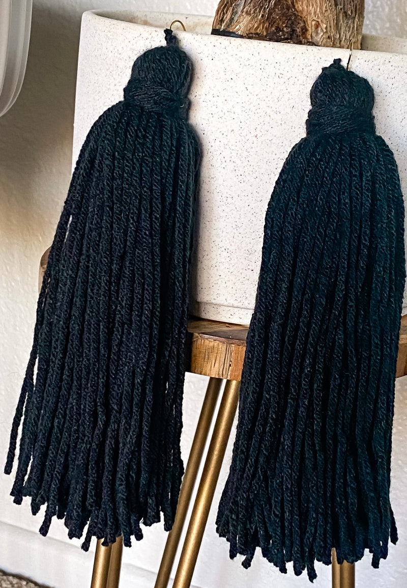Jumbo Size Yarn Earrings - Leone Culture