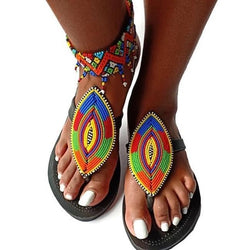multicolored beaded anklets Anklets - Leone Culture