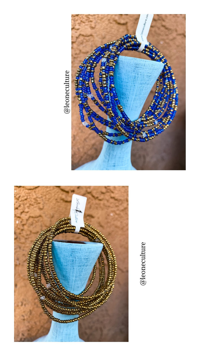 Sierra Leone 12 strands Beaded Bracelets Bracelets - Leone Culture