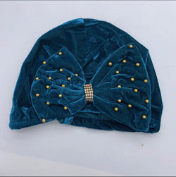 Soft Velvet Bowknot Turban Turban headbands - Leone Culture